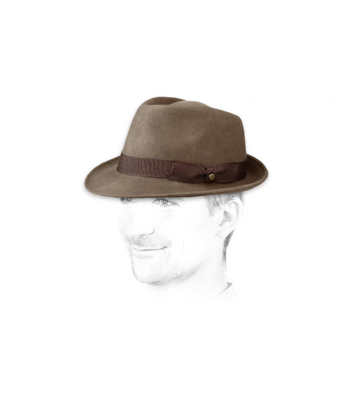 Chapeau homme Stetson marron